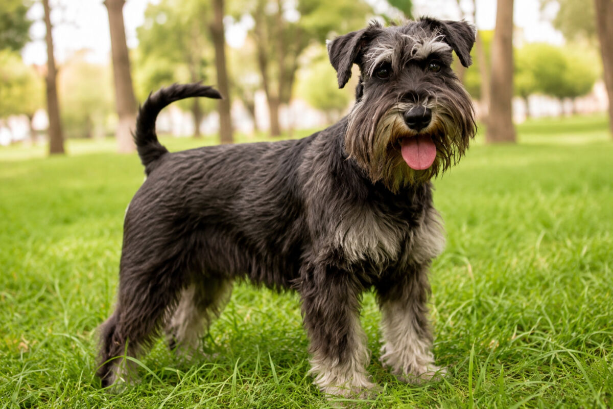 El carácter del Schnauzer Miniatura: inteligente, leal y divertido