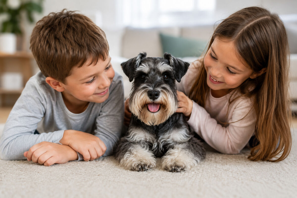 ¿Es el Schnauzer Miniatura adecuado para niños?