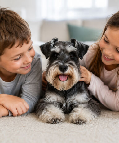 ¿Es el Schnauzer Miniatura adecuado para niños?